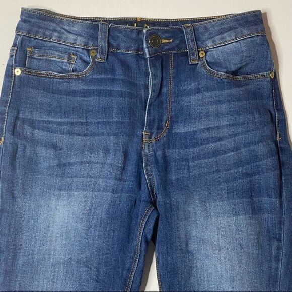 Indigo Rein | Factory Distressed High Rise Skinny Jeans - Picture 2 of 6